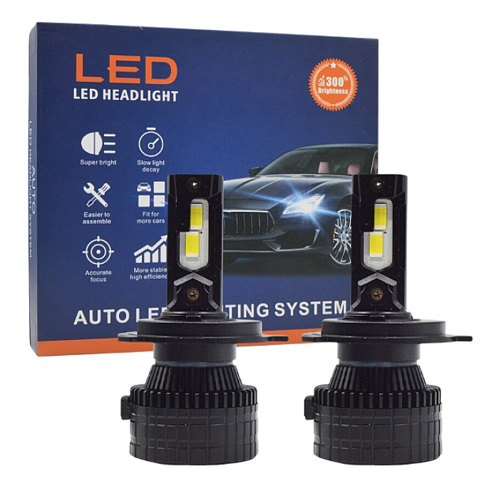 Set Becuri Auto Led H V S Putere W Lumina K Canbus Lm Ru